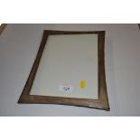 A white metal photo frame