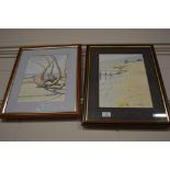 Two watercolour studies, each signed D.J.Bolt "Fel