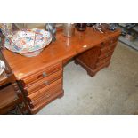 A Rosedale pine kneehole dressing table
