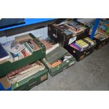 Six boxes of various books