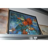 A large framed print