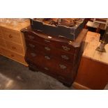 A Dutch style chest fitted four drawers