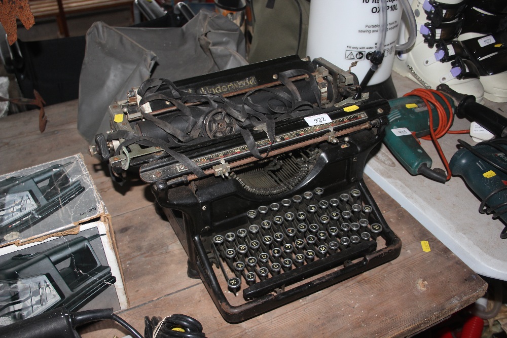 An Underwood vintage typewriter