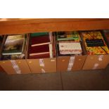 Four boxes of various books