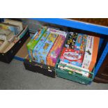 Two boxes of various games