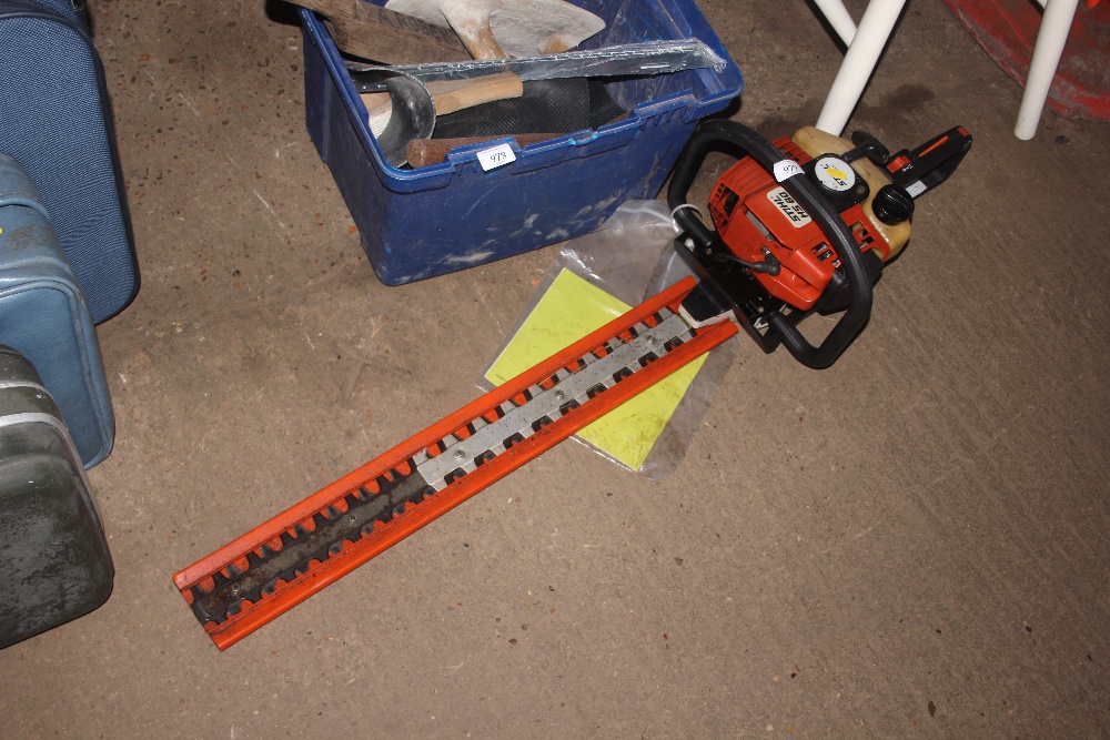 A Stihl petrol powered hedge trimmer