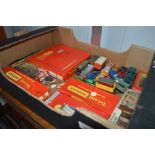 A box of various Triang Hornby railway items; diec