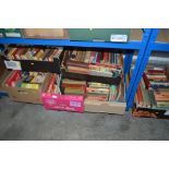 Six boxes of various books