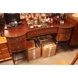 An Edwardian and mahogany inlaid dressing table