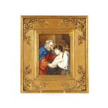 19th Century school, miniature on ivory depicting The Return of the Prodigal Son, 15cm x 11cm