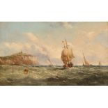 John James Wilson 1818 - 1825, "Shipping off the Harbour Entrance" said to be Polperro, Cornwall,
