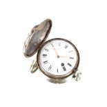 A silver pair cased pocket watch, the movement inscribed "JW Fecit, Birmingham No.858", the case