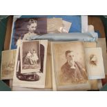 A box of numerous early Grubbe family of Southwold photos