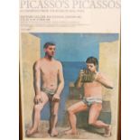 An original Picasso poster, Hayward Gallery London 1981, illustrated with The Pipes of Pan, 80cm x