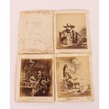 A small collection of early photographs and prints of Rembrandt works