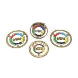 Club International des Anciens Pilotes de Grand Prix badge, Drago Paris, plated and enamel dia. 7cm,