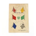 British Grand Prix programme, 1956, other motor racing ephemera, (a small collection) Footnote: