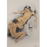 Edouard Chimot, a collection of nude lithograph illustrations, unframed