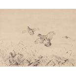 Winifred Austen, R.E., pencil signed dry point etching, "Into the Rye", 24.5cm x 30cm
