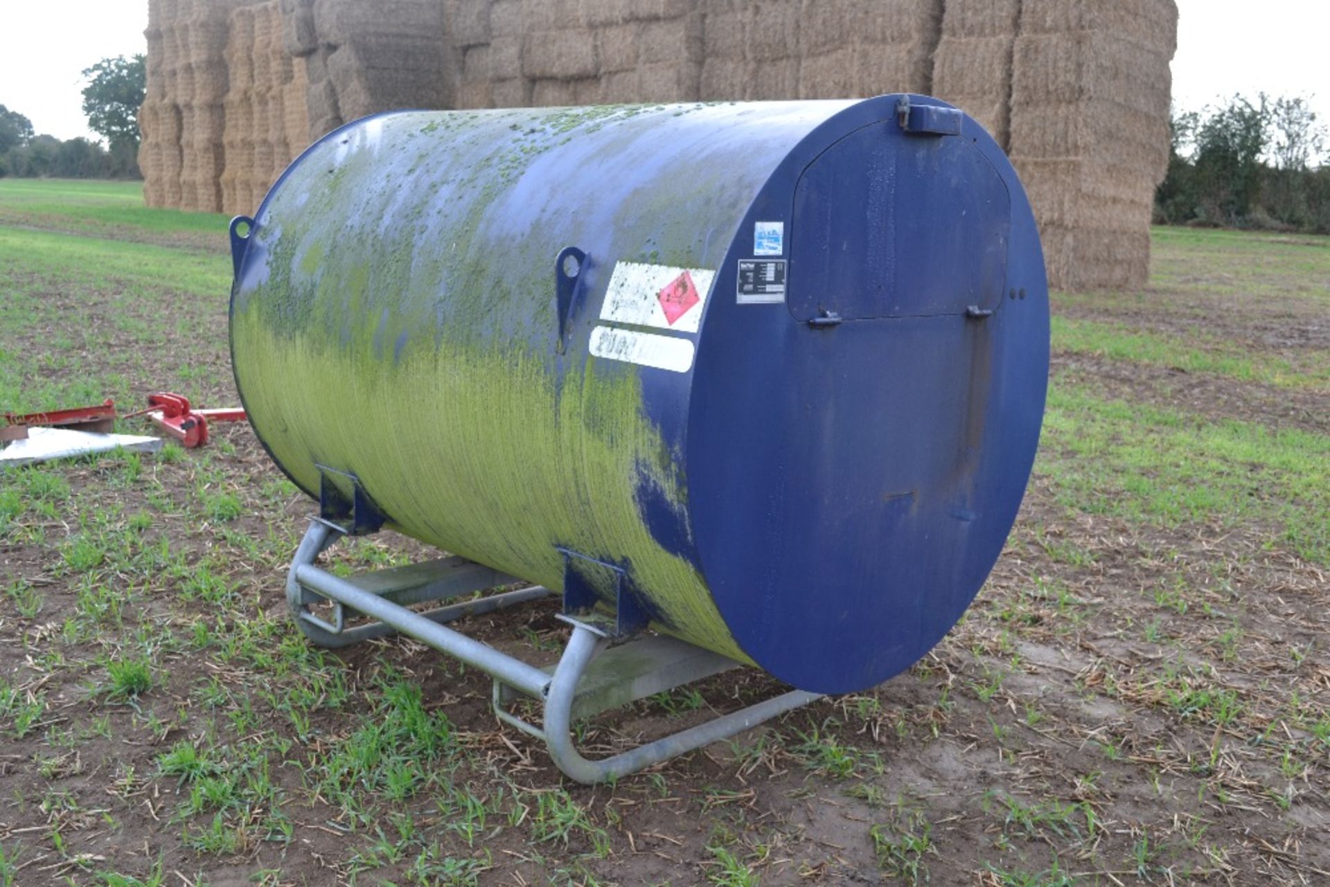 Fuel Proof skid mounted 2,000 litre bunded diesel tank. 2005. Serial number 1656/1. With electric