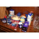 A quantity of various advertising tins - mostly Te