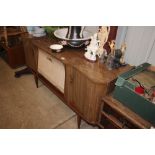 A 1970's sideboard fitted single drawer