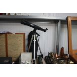 A Draper spotting scope on stand