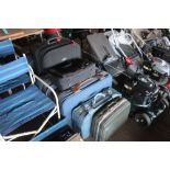 A large quantity of various suitcases