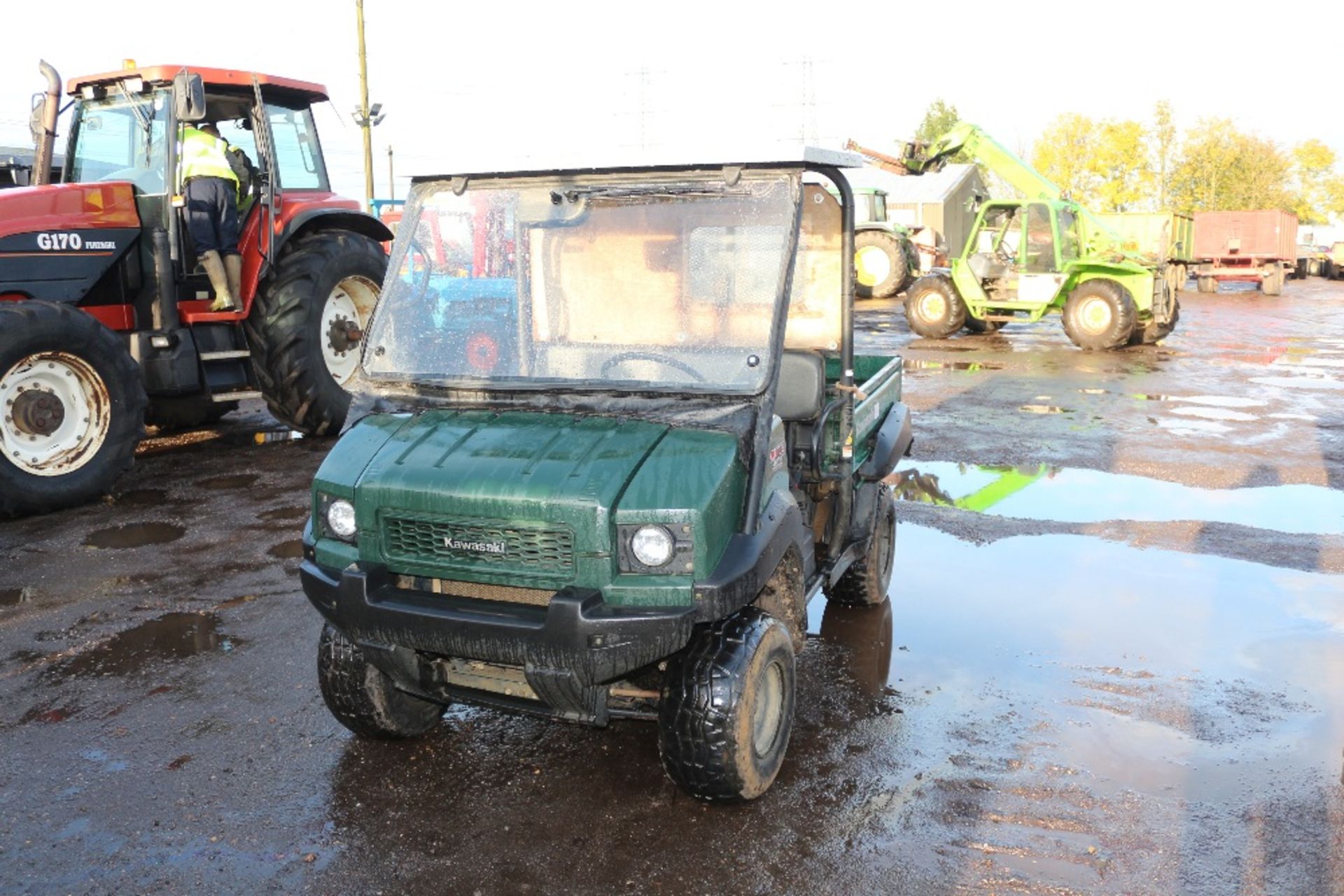 Kawasaki 4010 4WD diesel Mule. 7,763 miles. With manual tipping buck. Owned from new. * - Image 2 of 9