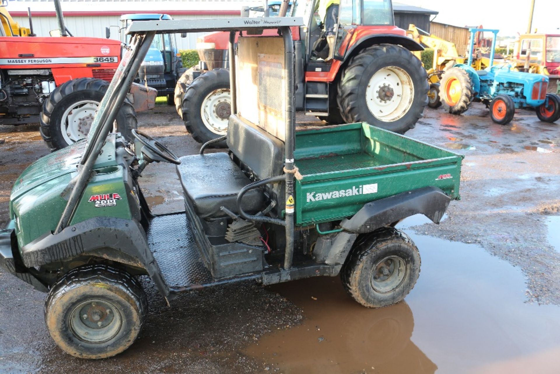 Kawasaki 4010 4WD diesel Mule. 7,763 miles. With manual tipping buck. Owned from new. * - Image 3 of 9