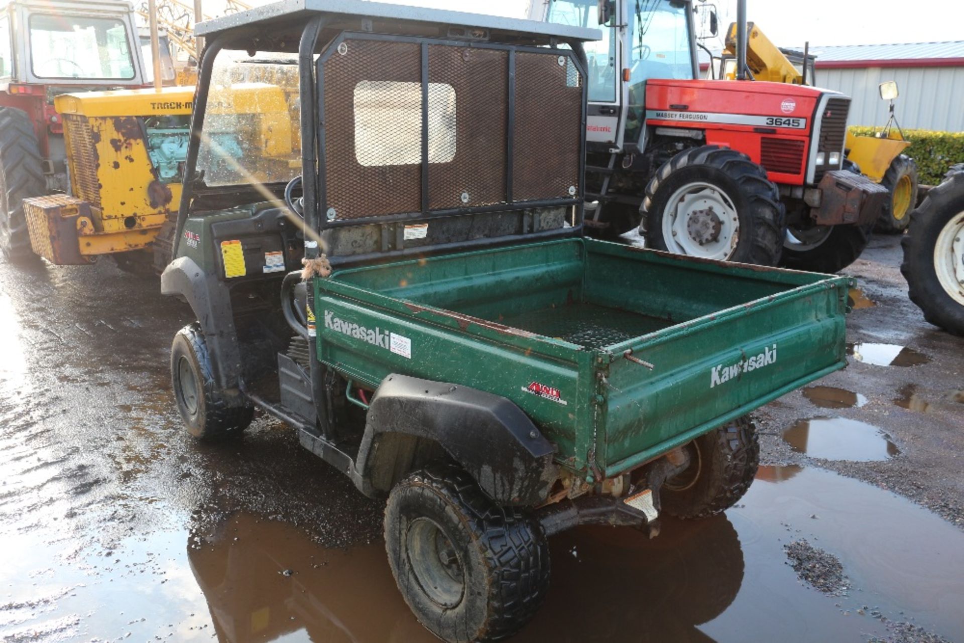 Kawasaki 4010 4WD diesel Mule. 7,763 miles. With manual tipping buck. Owned from new. * - Image 4 of 9