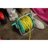 A hose and reel