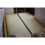 A Japanese futon with 2 tatami mats