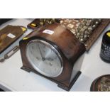 A Smiths two hole mantle clock