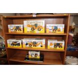 A quantity of JCB diecast toys