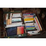 Six boxes of various books