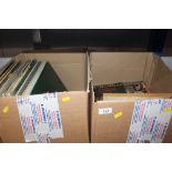 Two boxes of various records