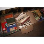 Three boxes of various books