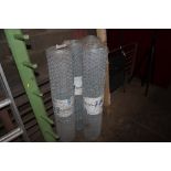 Four rolls of chicken wire