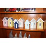 A quantity of beach hut money boxes