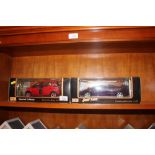 Two diecast cars; Mercedes Benz and Lamborghini