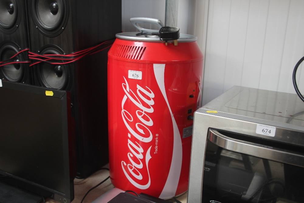 A CocaCola drinks cooler