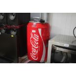 A CocaCola drinks cooler
