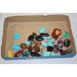 A tray of various polishes hardstones