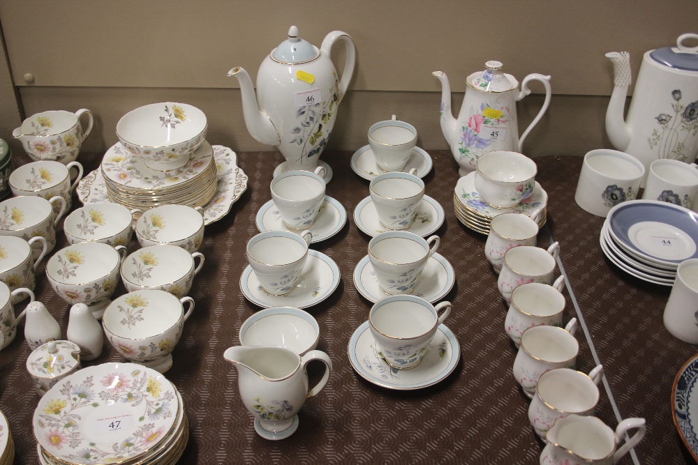 A Myotts floral decorated coffee set