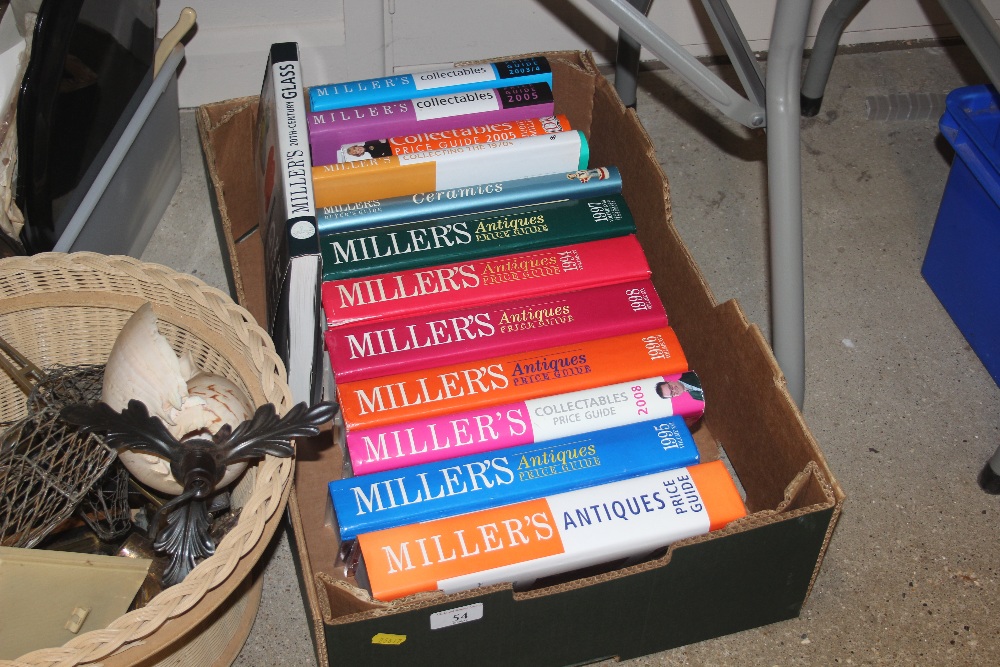 A box of 'Miller's Antique Price Guides'