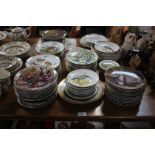 A large quantity of various collector's plates