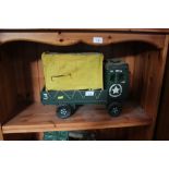 A painted model of a lorry