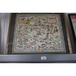 A framed map of Dedham Essex