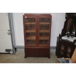 An oak bookcase